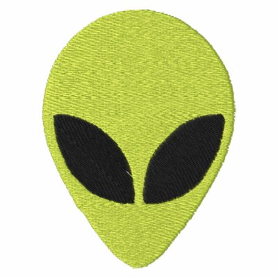 Alien Head Green with Black Eyes Pattern Alien Head Green with Black Eyes Pattern