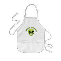 Alien Head Middle Brother Apron