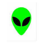 Alien Head Postcard
