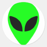 Alien Head Sticker