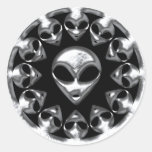 ALIEN HEADS STICKERS