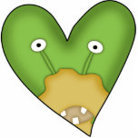Alien-heart sculpture cut outs