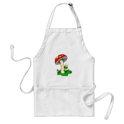 Alien Hiding Under Mushroom Apron by alien_nation