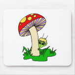 Alien Hiding Under Mushroom Mousepads