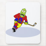 Alien Hockey Player Mouse Pads