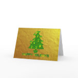 Alien Holiday Tree Greeting Card