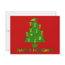 Alien Holiday Tree invitations by orsobear Alien Holiday Tree invitations
