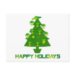 Alien Holiday Tree Postcards