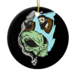 Alien Human Head Trophies Christmas Tree Ornaments