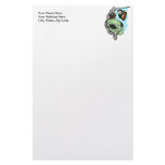 Alien Human Head Trophies Custom Stationery