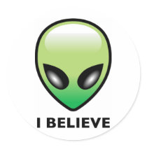 Alien: I Believe Round Stickers