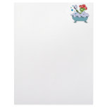 Alien in bubble bath custom letterhead