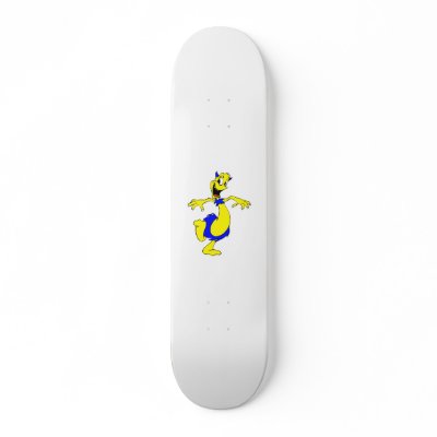 Alien in furry skirt skate decks by alien_nation