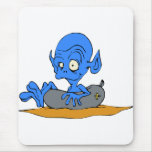 Alien in inner tube mouse pads
