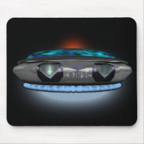 Alien in the window mouse pad