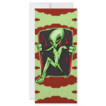 Alien Invades Your Home Rack Card Design