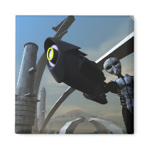Alien Invasion 2850 Magnet by MDKgraphics Alien Invasion 2850 Magnet