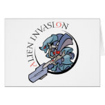 Alien Invasion Greeting Card