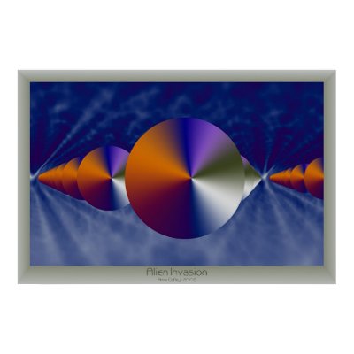 Alien Invasion Print by Anne