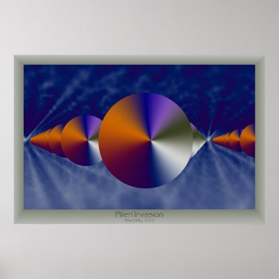 Alien Invasion Print by Anne