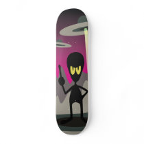 Alien Invasion UFO Fleet Horror! Skateboard