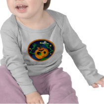 Alien Jack-O-Lantern Infant Longsleeve Tshirts