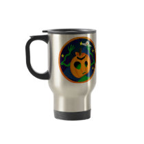 Alien Jack-O-Lantern Travel Mugs