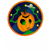 Alien Jack-O-Lantern Women's Shirts