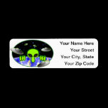 Alien Kilroy Address Label labels