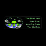 Alien Kilroy Address Label