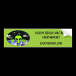 Alien Kilroy Bumper Sticker bumper stickers