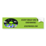 Alien Kilroy Bumper Sticker