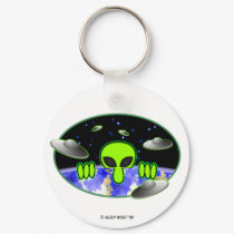 Alien Kilroy Keychain