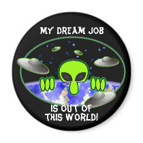 Alien Kilroy Magnet