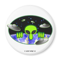 Alien Kilroy Magnet
