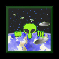 Alien Kilroy Magnet 2