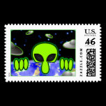 Alien Kilroy Postage postage