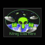 Alien Kilroy Postcard 2 postcards