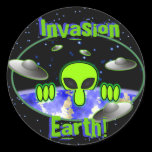 Alien Kilroy Space Sticker stickers