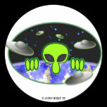 Alien Kilroy Sticker stickers