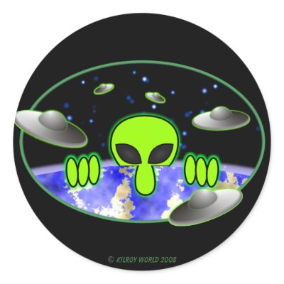 Alien Kilroy Sticker by kilroyworld