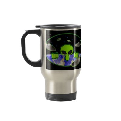 Alien Kilroy Travel Mug by kilroyworld
