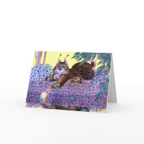 Alien Kitty Greeting Card