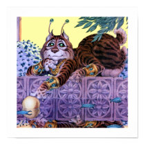 Alien Kitty Print