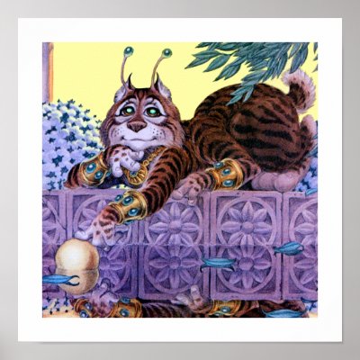 Alien Kitty Print by geo_barr