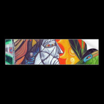 ALIEN LAND DETAIL 1 bumper stickers