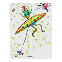 Alien Landing posters by Hoffard Alien Landing posters