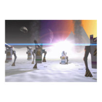 alien landing posters
