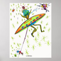 Alien Landing Poster
