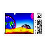 Alien Landscape postage
